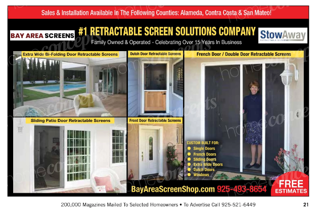 Retractable screens for doors and windows.