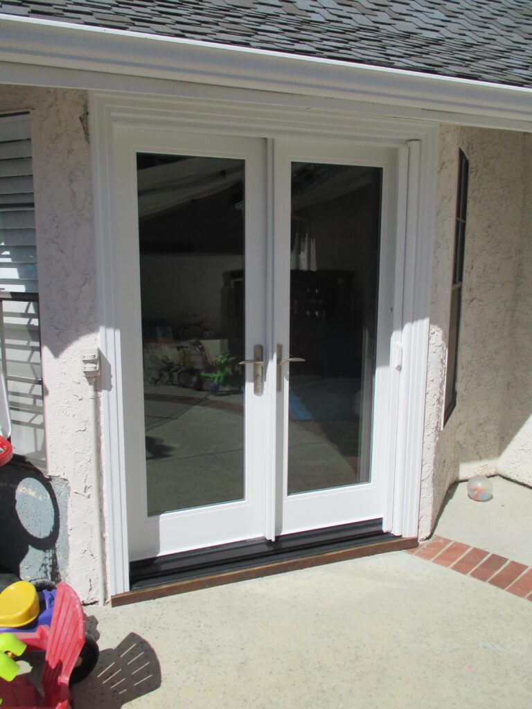 double doors retractable screen doors in Anaheim Hills California from Classic Improvement Products - Family Owned and Operated in California