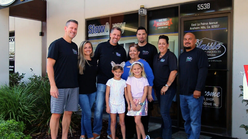 Team Picture for Retractable Screen Doors, family owned and operated in Southern California